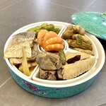 館山美食倶楽部 - ◇糟货拼盘 枝豆、落花生、海老、手羽、レバー、太刀魚