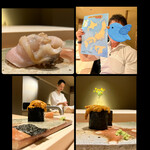 鮨 今尽 - 蛤も絶品✨
      日本地図で丁寧にネタが何処の産地か教えて下さる大将✨Takaクシーとお勉強φ(・ω・ )ﾒﾓﾒﾓ✨
      Takaクシーの雲丹はお誕生日お祝いでW乗せのサプライズ演出に感謝(๑ᵒ̴̶̷͈᷄ᗨᵒ̴̶̷͈᷅)و✨✨