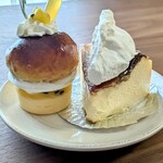 デフィ ブーランジェリー&パティスリー - トロピカルサバラン、バスクチーズケーキ
