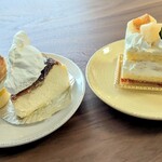 デフィ ブーランジェリー&パティスリー - トロピカルサバラン、バスクチーズケーキ、ももといちごのショートケーキ