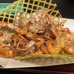 いづもや - 追加で川海老　籠は枝豆味