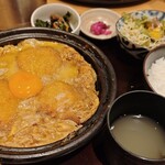 鳥開 総本家 - チキンカツ鍋定食