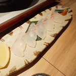 おさ亭 - 鯛の昆布締め