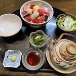 和食 隈家 - 天然海鮮ちらし御膳¥1100