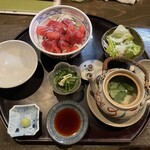 和食 隈家 - 生鮪づけ丼御膳¥1100