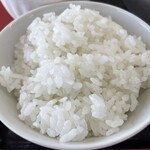 ラーメン もっけだの - 『朝食 ラーメンニンニク野菜マシマシ＋メンマ』のご飯