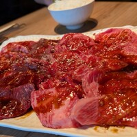 上等焼肉 ひらく - 先付けのお肉です。