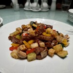 中国料理 天壇 - 牛ヒレ肉の黒胡椒炒め