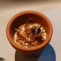 レシピ - アミューズ(牛のギエート、ごぼう、スプラート)