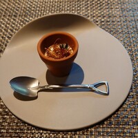 レシピ - アミューズ(牛のギエート、ごぼう、スプラート)