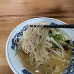 肉マシ鉄板食堂 - 【味噌豚骨ラーメン＝ストレート細麺】
