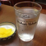 叶や - 2012年2月。何故か「いろは」のコップ。