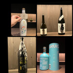 鮨 今尽 - カウンターの素敵なボトル達✩⋆*॰¨̮⋆｡˚✨