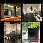 鮨 今尽 - 中庭の景色は、この時期は青い紅葉が癒しです✩⋆*॰¨̮⋆｡˚少し早い来店に、イベントや個室のスペースにお邪魔させてもらう事が出来ました✨