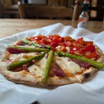 富沢山小屋 - アスパラとベーコン