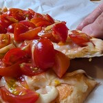 富沢山小屋 - クリスピータイプのピザですね