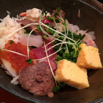 歓の季 - ランチの海鮮丼(ご飯少なめ)