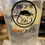 肉のウヱキ - 生レモンサワー