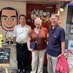 普通の食堂いわま - ３人で記念撮影