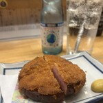 酒場アカボシ - ハムカツ