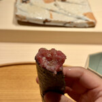 鮨 野儀 - トロ沢　手巻き