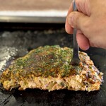 浅草もんじゃ かのや - テコ･コテ･ヘラは使わず「もんじゃ」用の「はがし」で