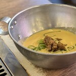 浅草もんじゃ かのや - お通し  オムレツ