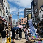 浅草もんじゃ かのや - スカイツリーや(´◡͐`)昨日は隅田川花火大会やってんね