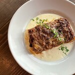 ステーキビストロのラザニア