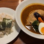 北海道産野菜チキンスープカレー　1640円
