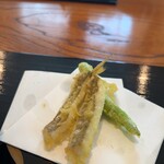 気灯庵 - 黒ムツ、万願寺とうがらし