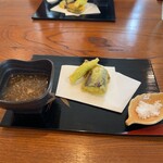 気灯庵 - オクラ、ナス