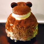 京氷ゆきみ庵 - ふわっふわ～のかき氷にマスカルポーネクリーム、コーヒーシロップ、ミルクシロップ、ココアパウダー、カスタードクリームが絡み合って、クリーミーで、コーヒーの味、ティラミスの味わいを感じられるめちゃ美味しいかき氷だ～!( ^o^)ﾉ! 