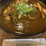 虎のバタ－ - カレーそば、薄揚げはいらんです❣️