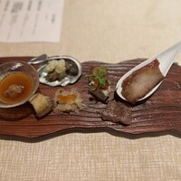 崎陽軒本店 嘉宮 - 前菜　フォアグラのムース、その他
