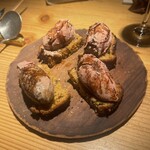 fudo - 自家製スパイスパンと鶏白レバーのパテ　1,650円