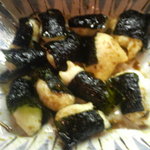 こいで - 初回訪問時の白山で掘ってきた自然薯の磯辺揚げ