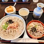 中国山地蕎麦工房 ふなつ - 2025年7月　釜揚げそばと割子1枚