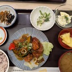 さち福やCAFE 有明ガーデン - 鶏の唐揚げ香味ダレ定食