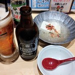 豊洲市場 さかな酒場 魚星 - 突き出し＆ホッピー