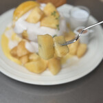 レインボーパンケーキ - 桃