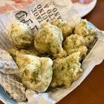 ピッツェリア　エイゴロ　伊予三島 - 生海苔のゼッポリーネ　
食感と海苔の風味に絶妙な塩加減
