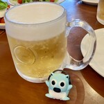 ピッツェリア　エイゴロ　伊予三島 - 生ビールで喉を潤す