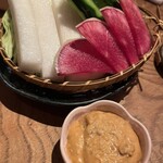 陽ノ鳥 - お通し…これだけでも飲める！！