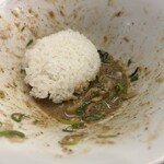 長浜らーめん - 〆ごはん投入❗️