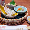 かに道楽 - 籠盛（かに酢・かにみそ・炊合せ）