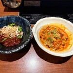  きのこ鍋＆きのこ料理専門店 何鮮菇 - 自分の好みで作ったソース