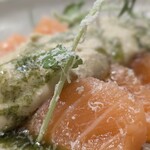 Osteria Falco - コースは焼き茄子のピューレ