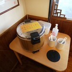 担担麺や 天秤 - 追い飯