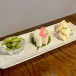 かわ名 - 板さわ三点盛り